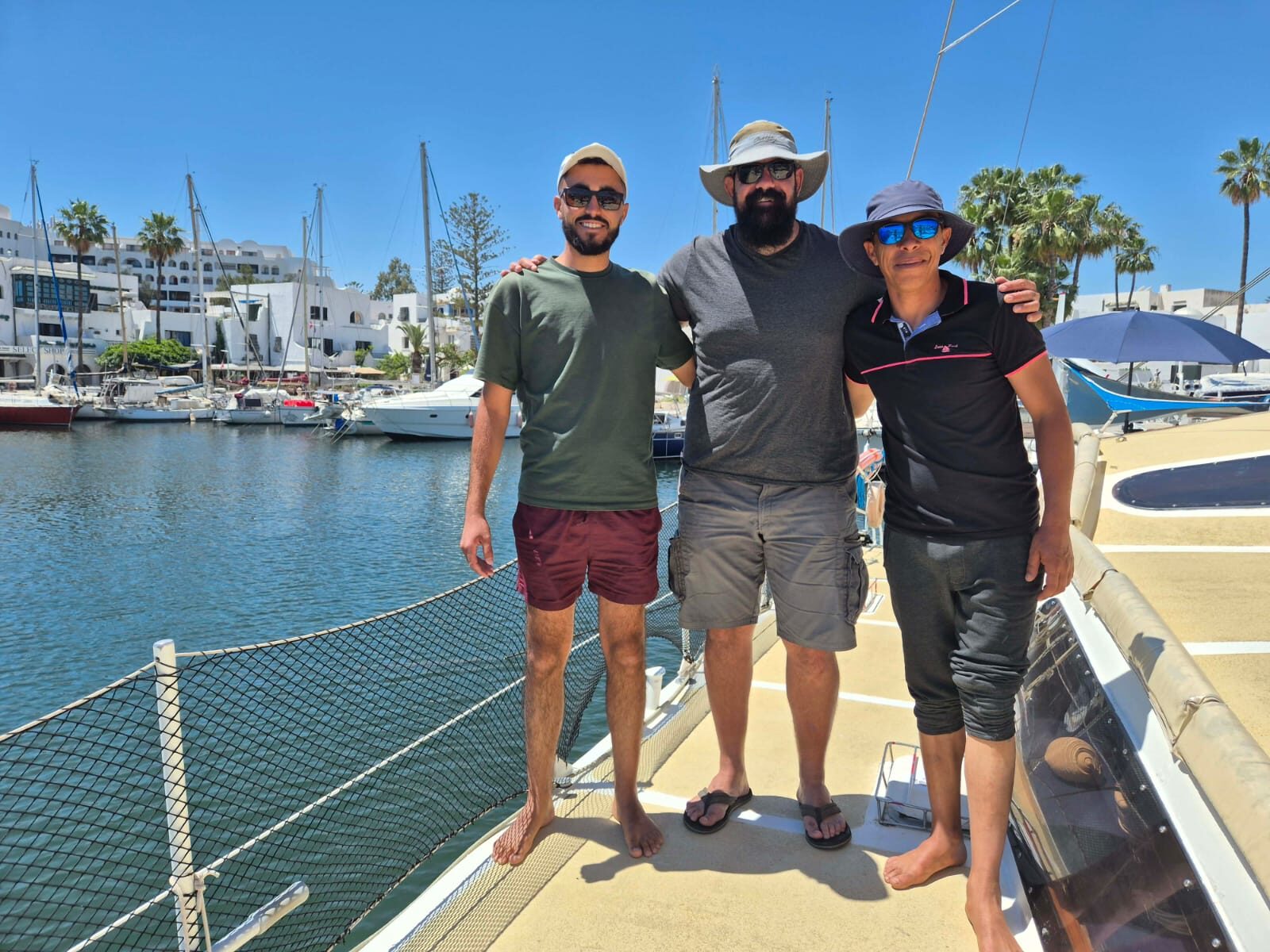 The Albatros crew on board